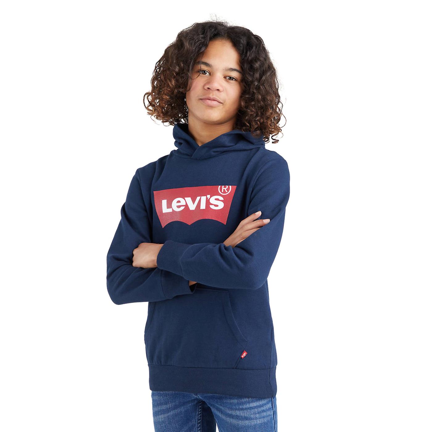 Levis Batwing Screenprint Hoodie Dress Blues - 9E8778-C8D
