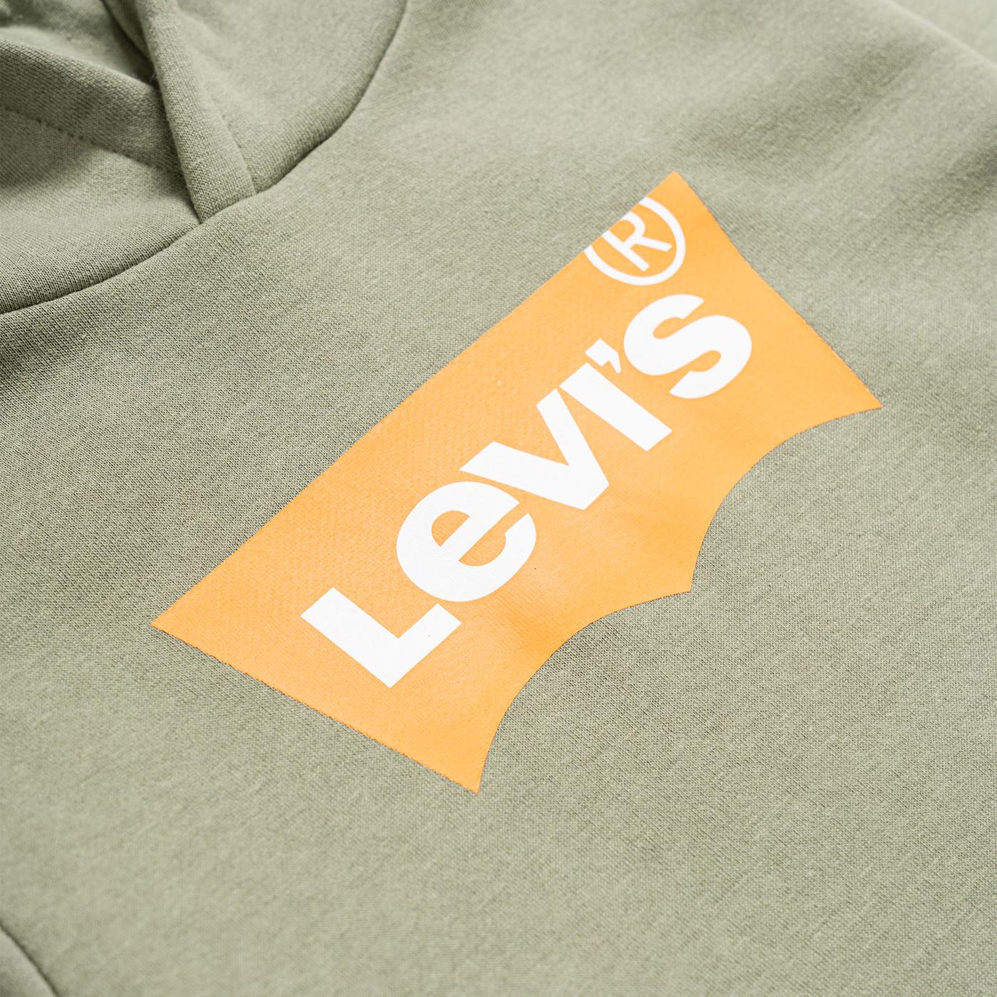 Levis Batwing Screenprint Hoodie Army Green  - 9E8778-E6U