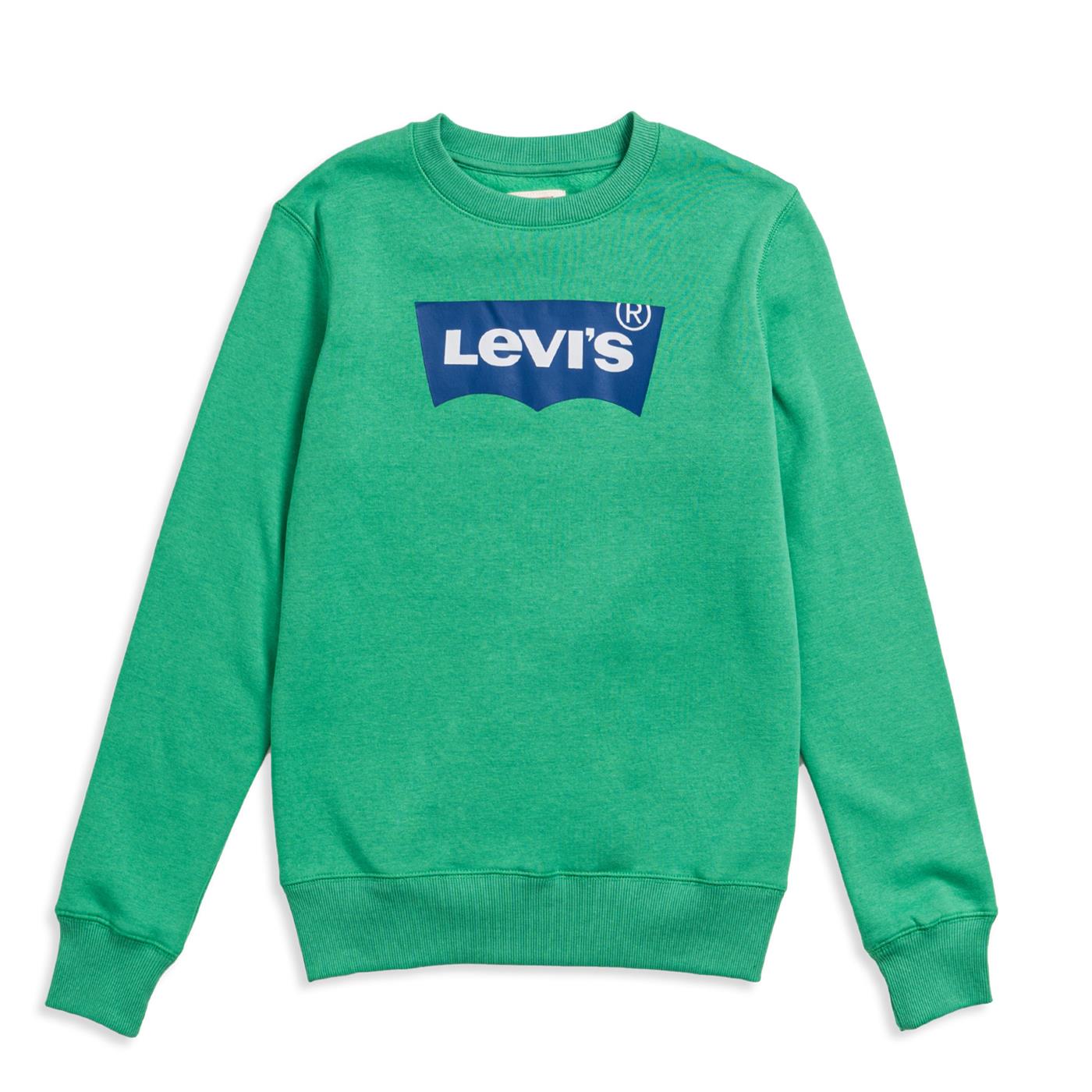 Levis Batwing Crewneck Sweatshirt Gecko Green - 9E9079-E1Q