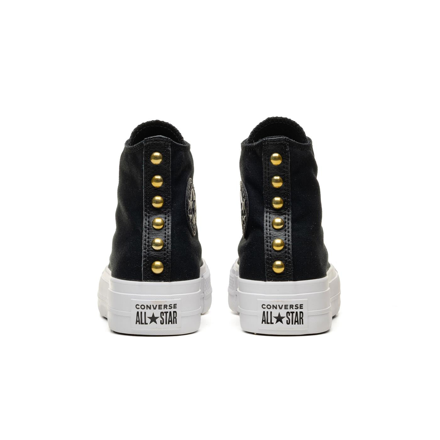Converse CT All Star Lift Hi Black/White/Gold - A05453C
