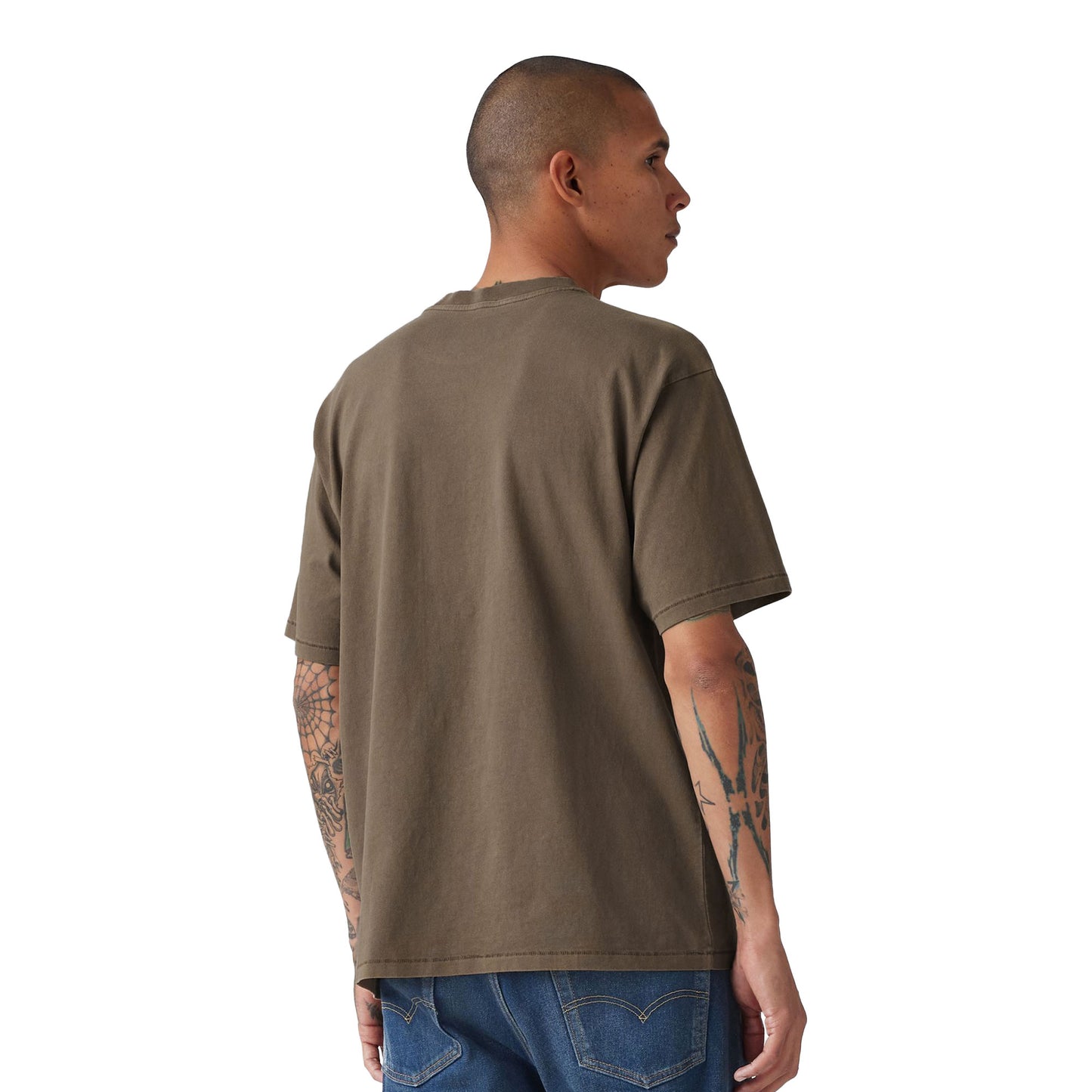 Levis Red Tab Vintage Tee Garment Dye H225 Maitake Brown - A0637-0175
