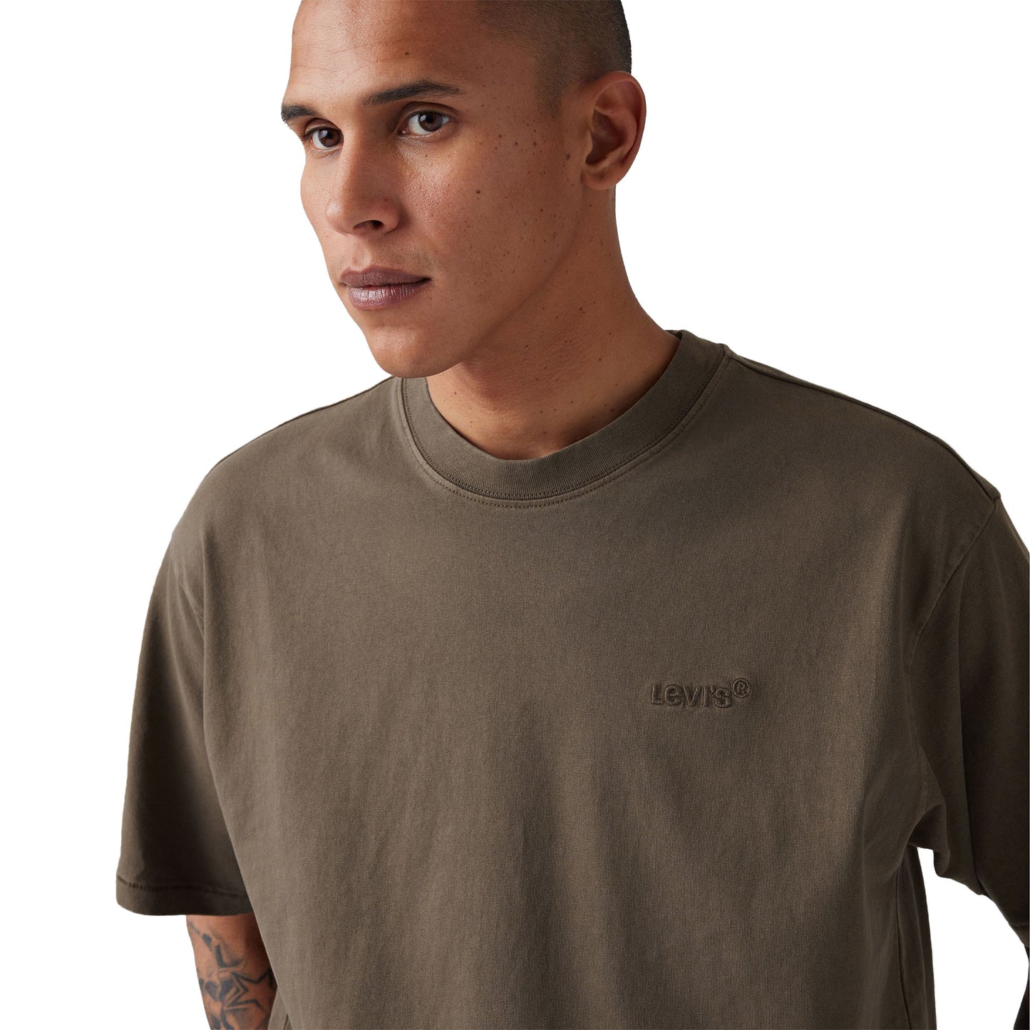 Levis Red Tab Vintage Tee Garment Dye H225 Maitake Brown - A0637-0175