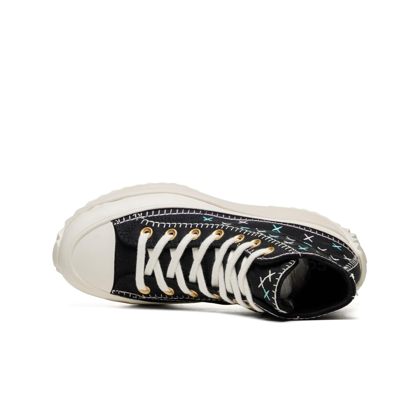 Converse Run Star Hike Platform Crafted Stitching Black/Egre - A08733C