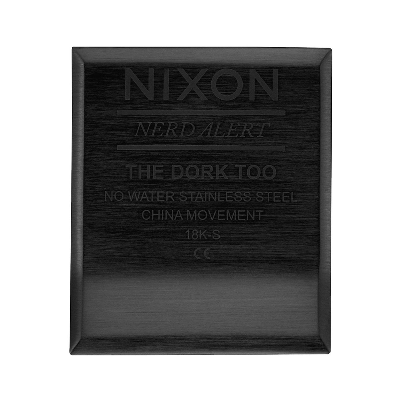 Nixon Dork Too 34mm Smart Ass Watch All Black  - A1266001