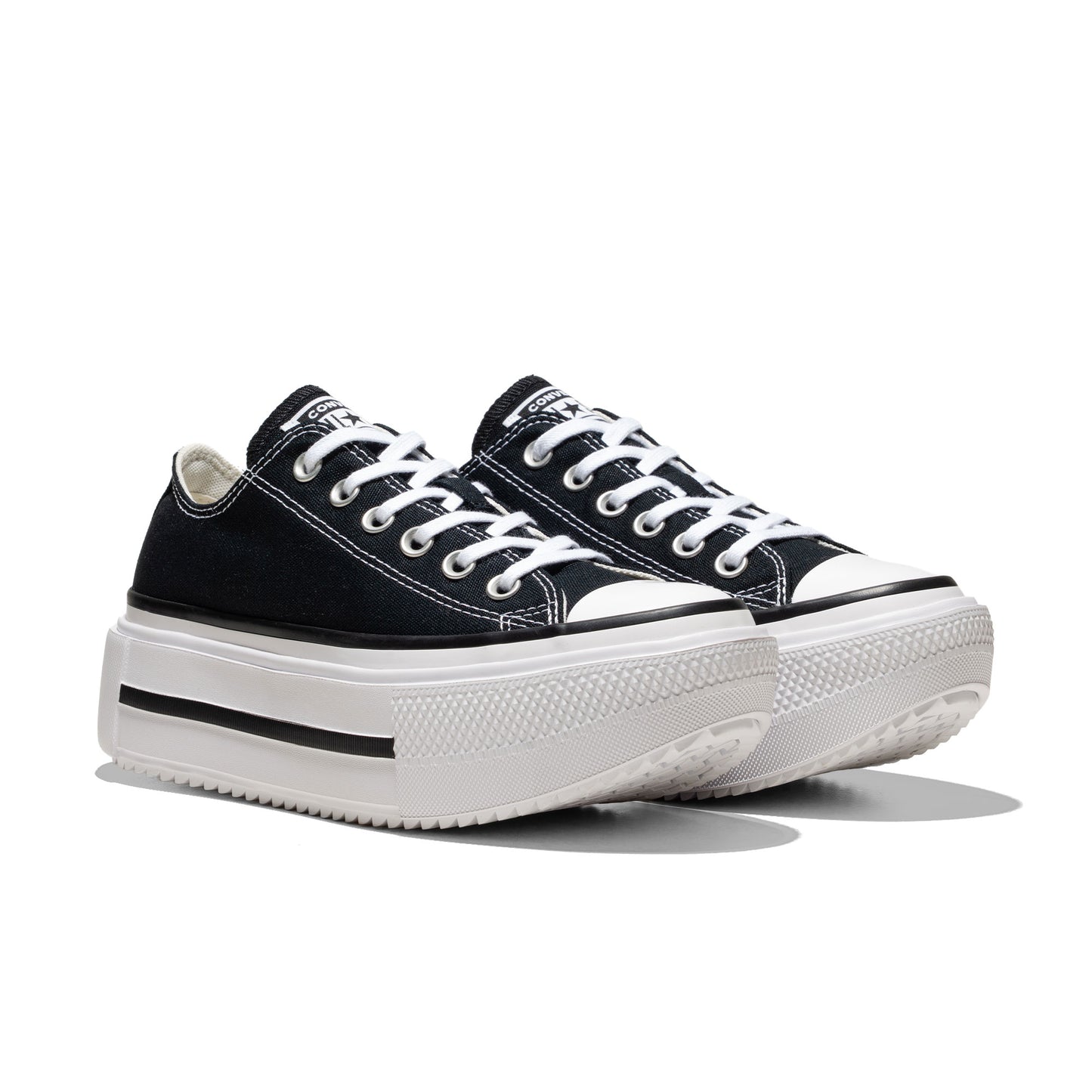 Converse Chuck Taylor All Star Lift Double Stack Ox Black/Wh - A15490C