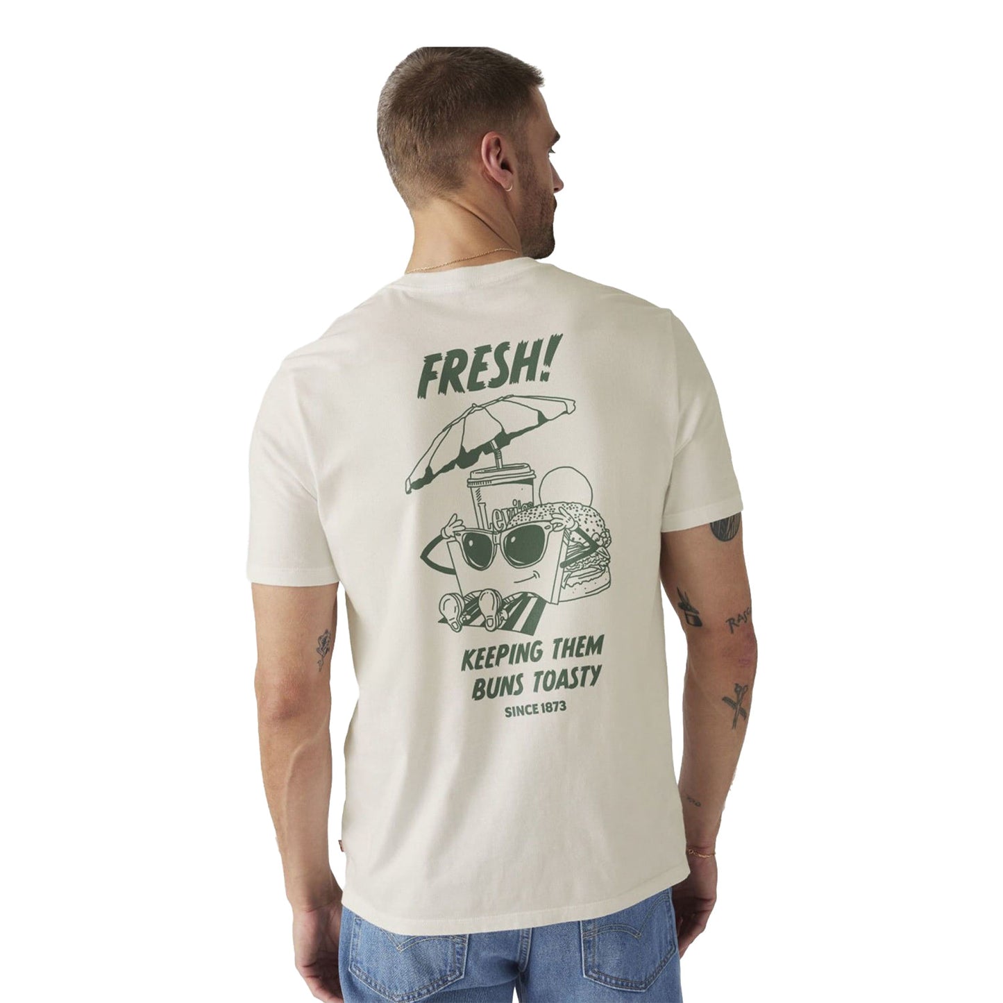 Levis LSE SS Relaxed Fit Tee LS Fresh Egret - A2082-0341