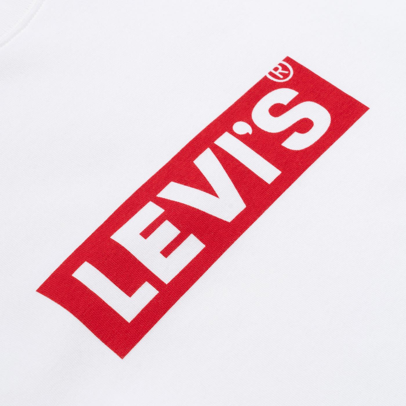Levis LSE_T3 Relaxed Graphic C Crew Sweatshirt White - A2829-0027