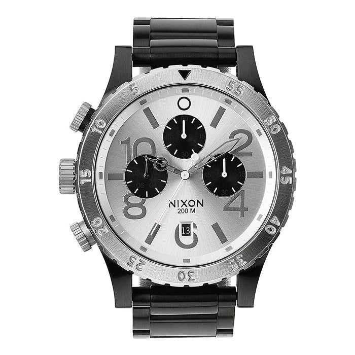 Nixon 48-20 Chrono 48 Mm Black/Silver  - A486180
