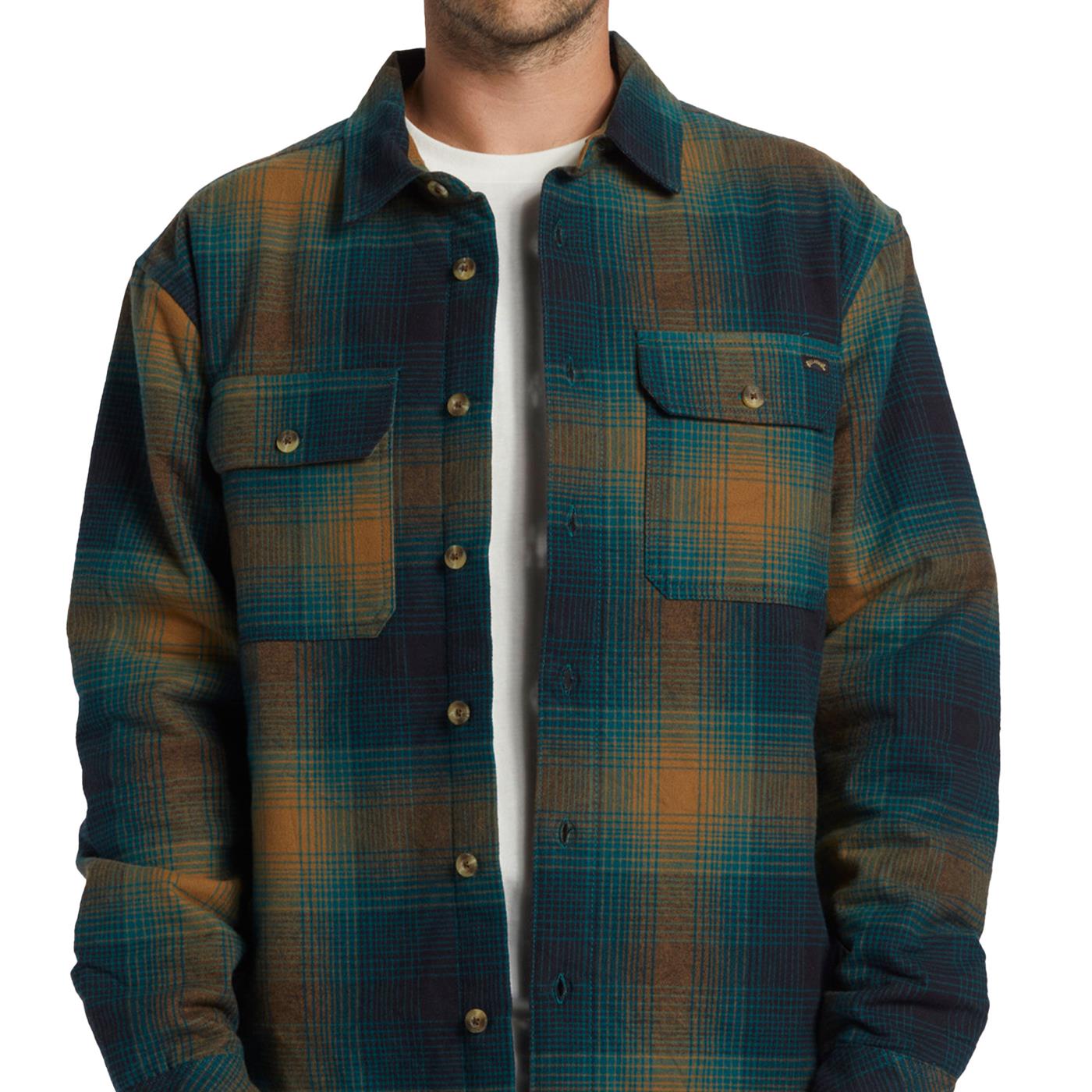 Billabong Offshore Quilted Overshirt Real Teal - ABYJK00207-BSD0