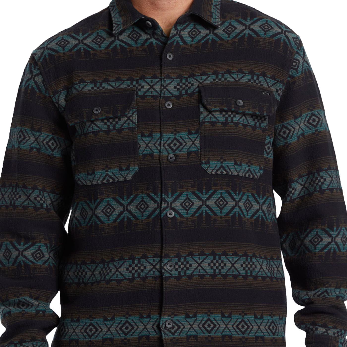 Billabong Offshore Jacquard Flannel Shirt Black - ABYWT00249-BLK