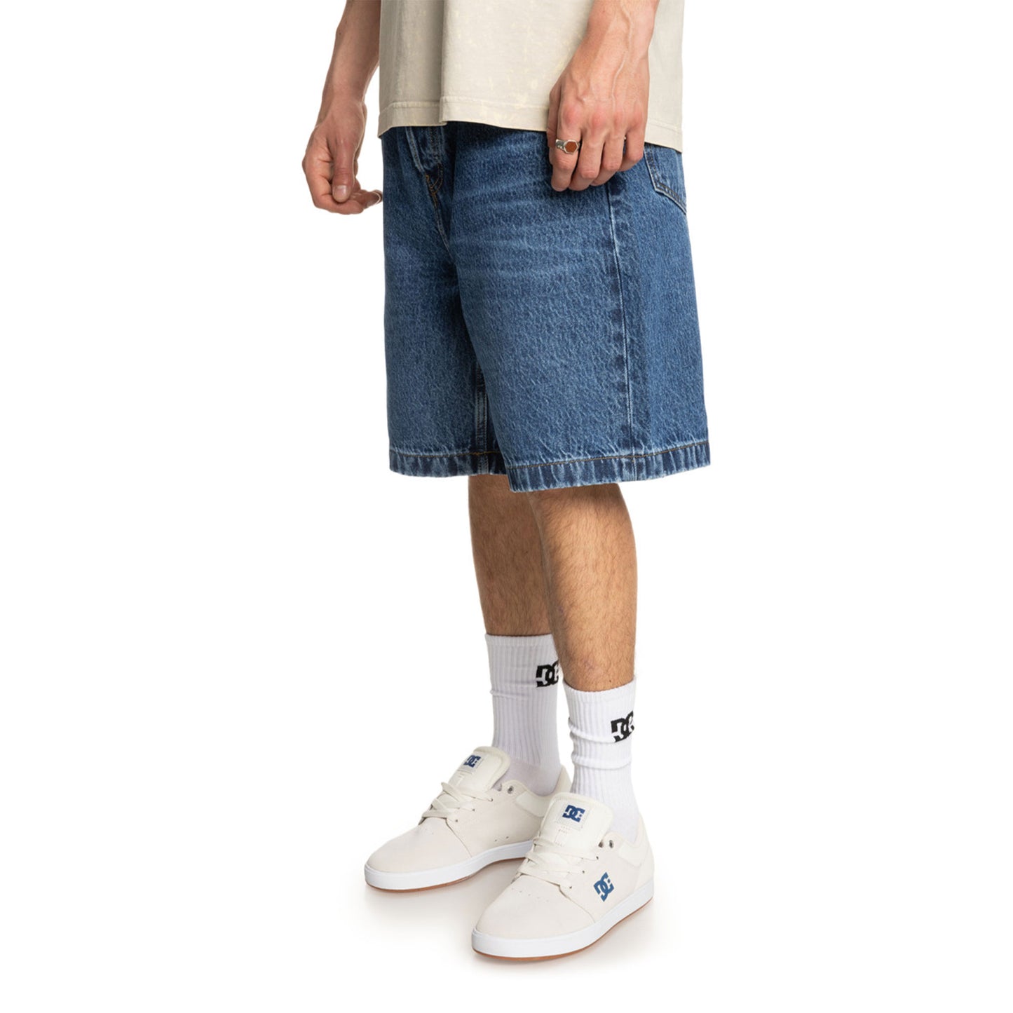 DC Shoes Worker Baggy Denim Short Stone Indigo - ADYDS03020-BLCW