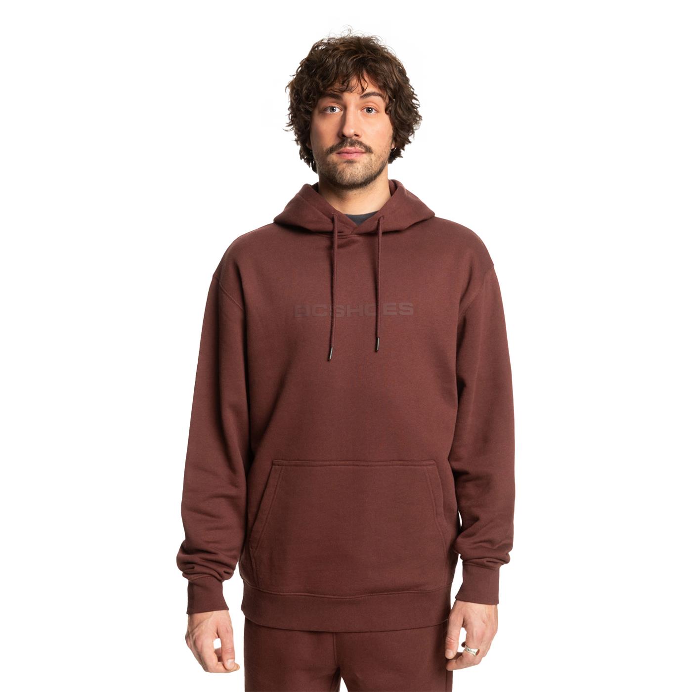 DC Shoes In Between PO Hoodie Bitter Chocolate - ADYFT03433-RSY0