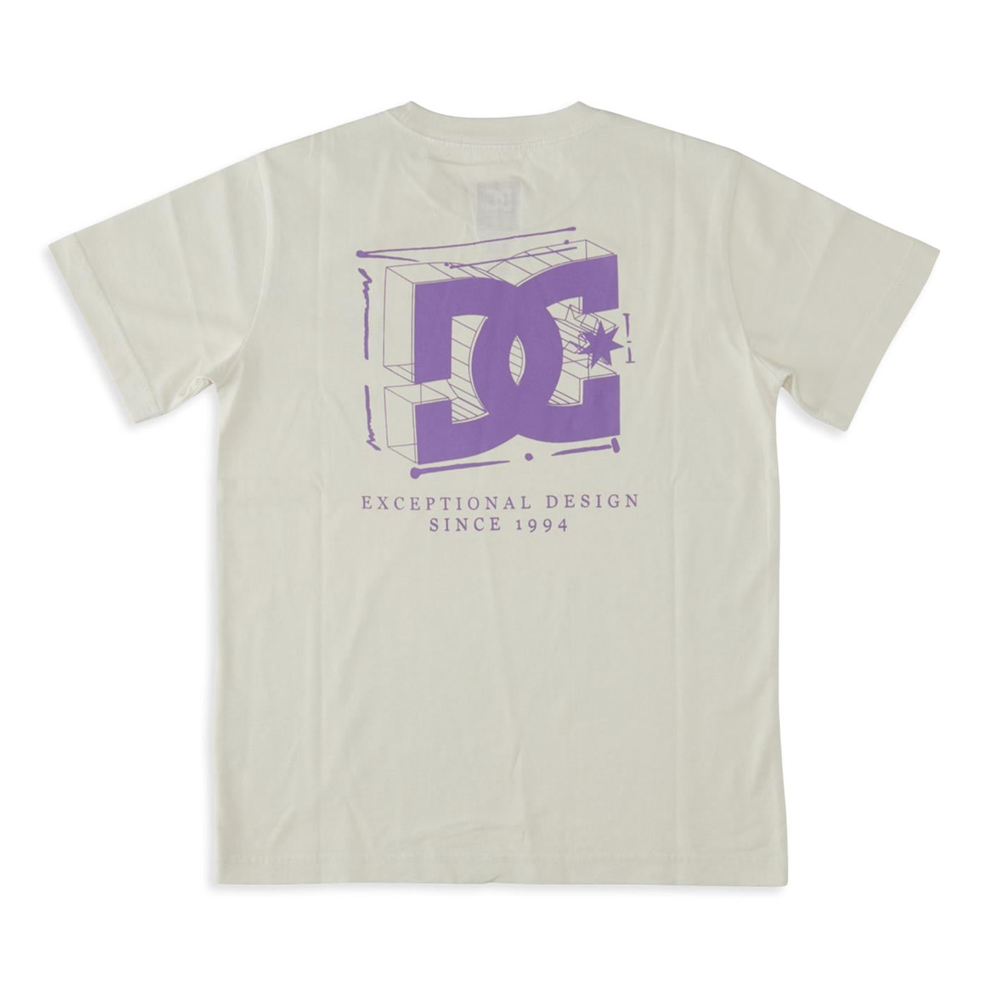 DC Shoes Mid Century HSS Tee Lily White Enzyme Wash - ADYZT05358-LWEW