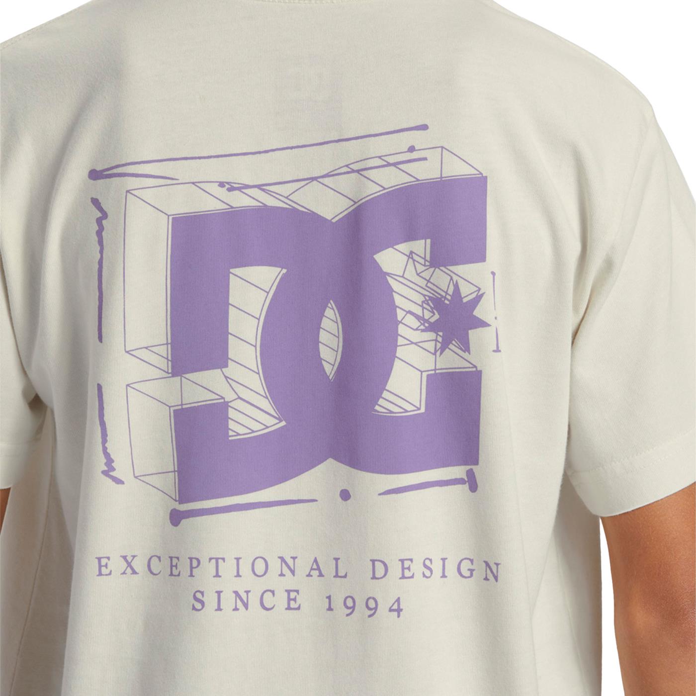 DC Shoes Mid Century HSS Tee Lily White Enzyme Wash - ADYZT05358-LWEW