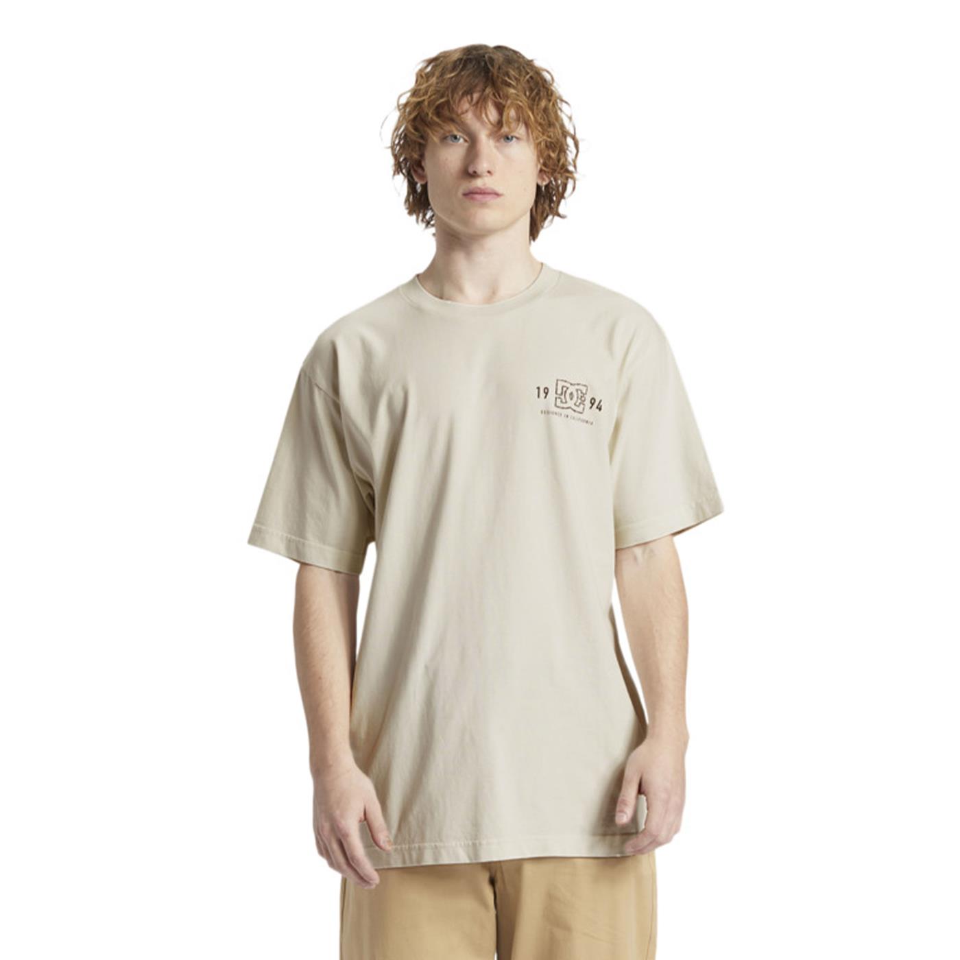 DC Shoes High Rise SS Tee Lily White Acid Wash - ADYZT05364LWAW