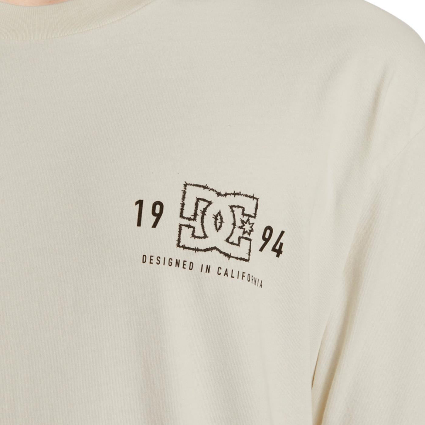 DC Shoes High Rise SS Tee Lily White Acid Wash - ADYZT05364LWAW