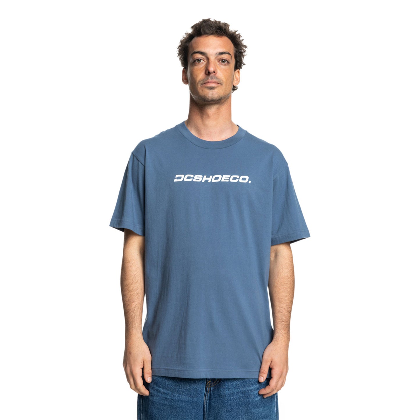 DC Shoes Whereabouts SS Tee Vintage Indigo - ADYZT05456-BYL0