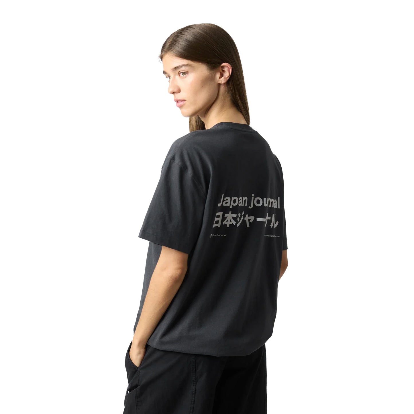 Blue Banana Ramen Tee Anthracite - AW25UG011RAMGY01
