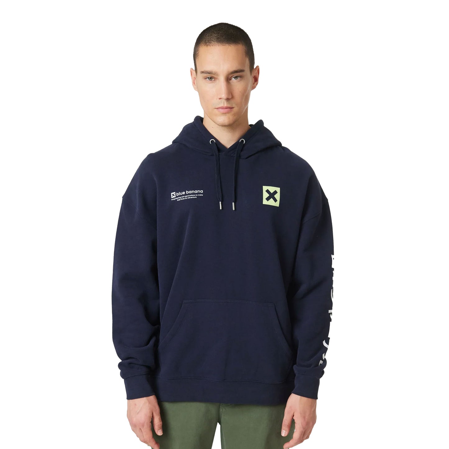 Blue Banana Journal Hoodie Navy - AW25UG016JORBL11