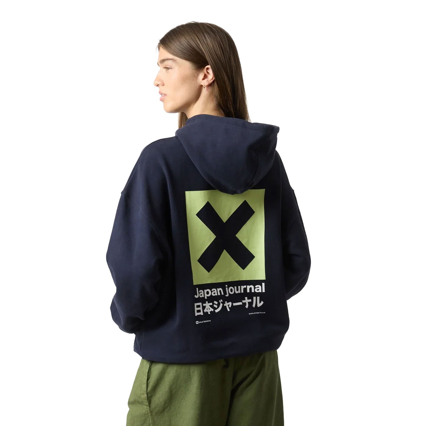 Blue Banana Journal Hoodie Navy - AW25UG016JORBL11