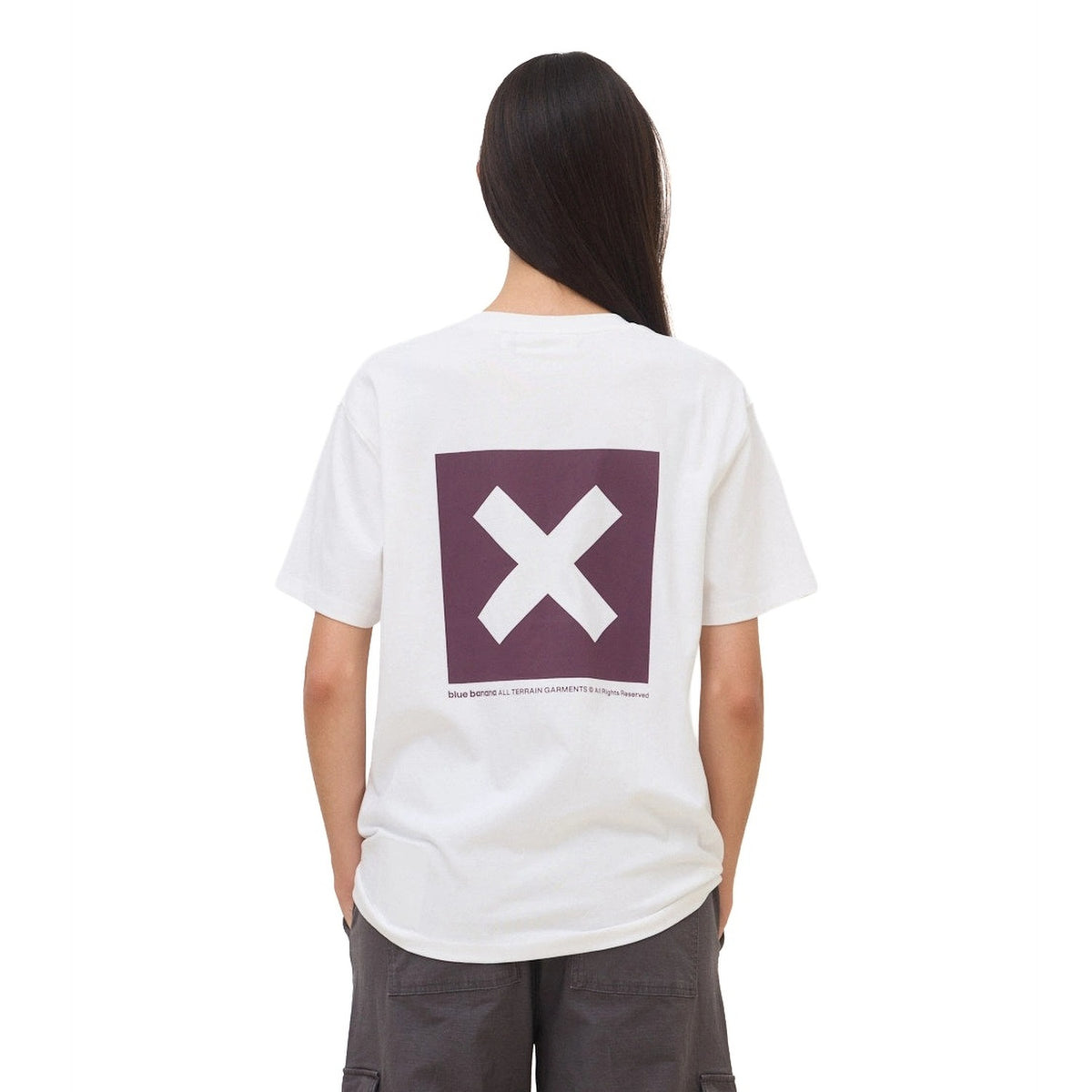 Blue Banana Nature Tee White - AW26UG011NATWH00