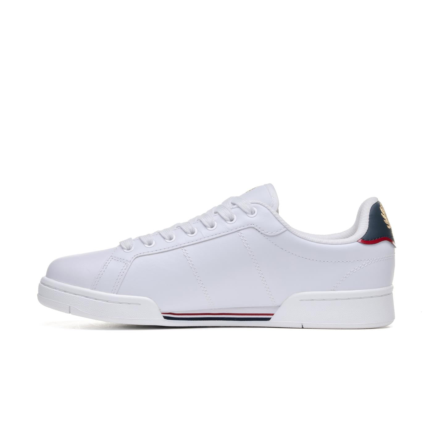 Fred Perry B722 Leather White/Navy - B6311-567