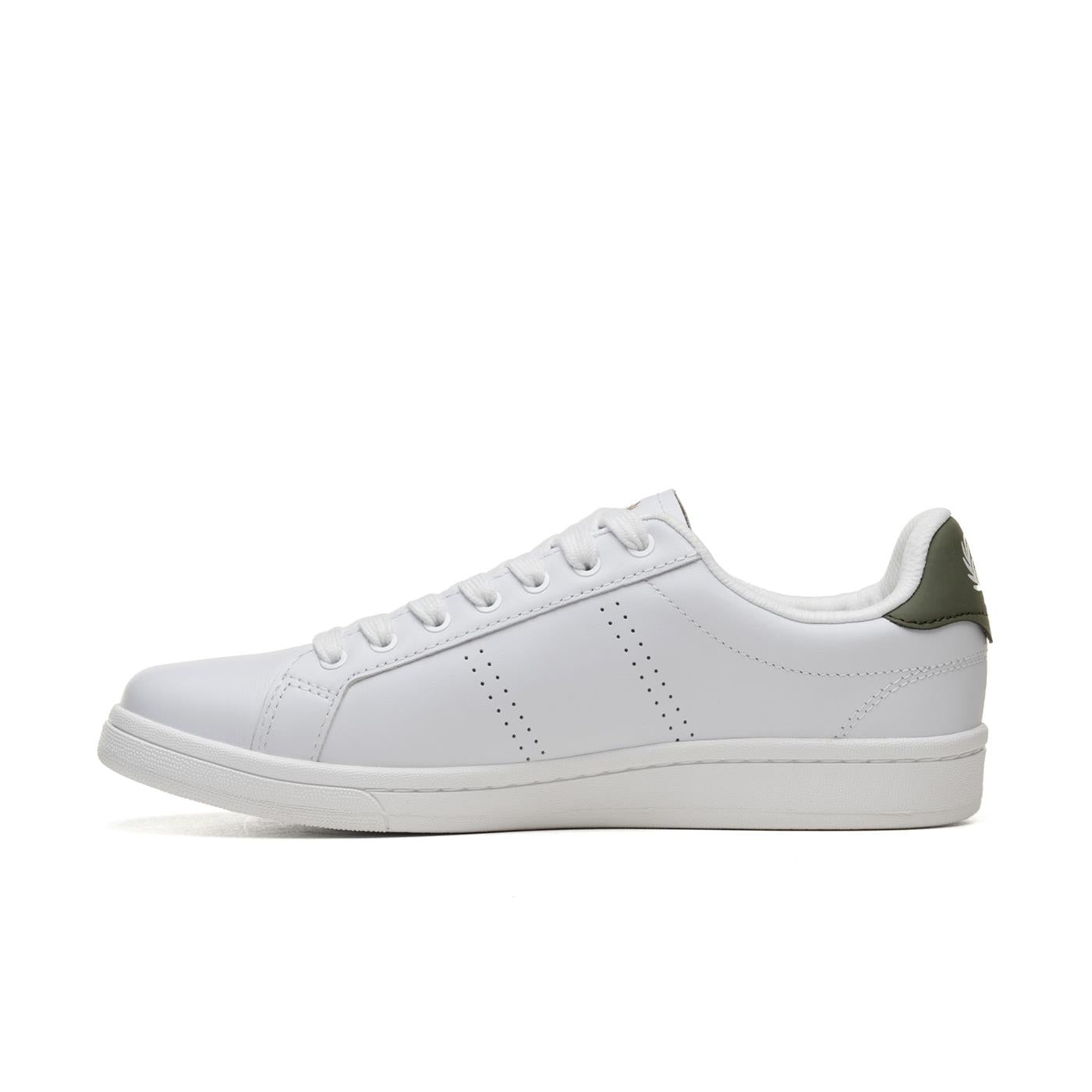 Fred Perry B721 White/Laurel Wreath Green - B6312-W20