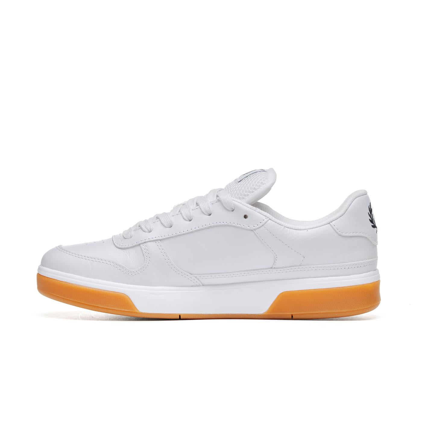 Fred Perry B300 Textured Leather/Branded White/Navy - B6318-567