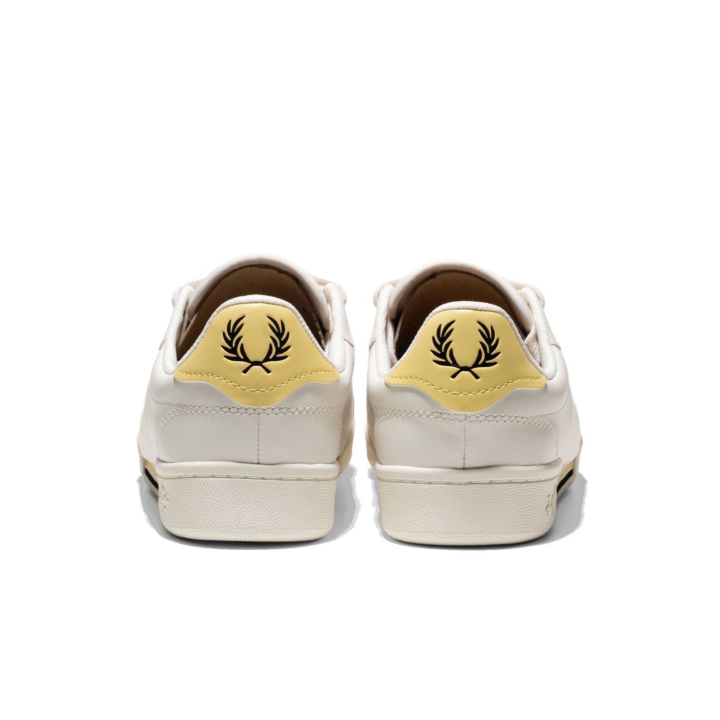 Fred Perry B722 Leather/Branded Snow White - B8313-303