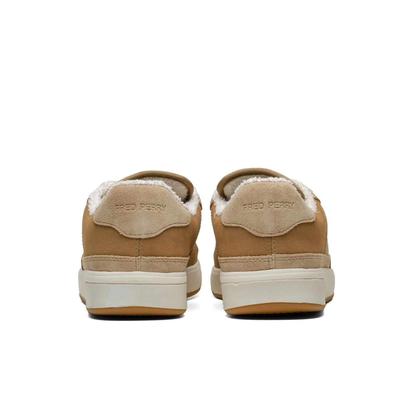 Fred Perry B300 Textured Nubuck/Suede Warm Stone/Ecru - B8322-W24