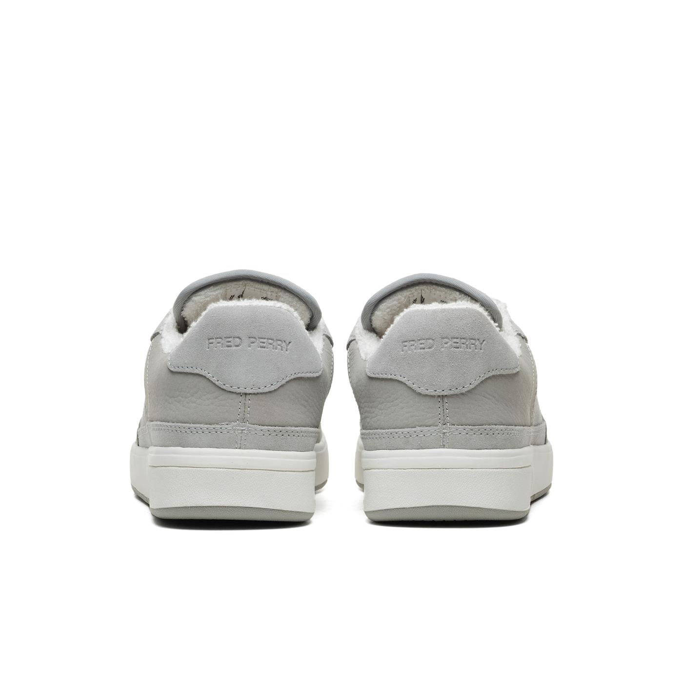 Fred Perry B300 Textured Nubuck/Suede Limestone/Snow White - B8322-X41