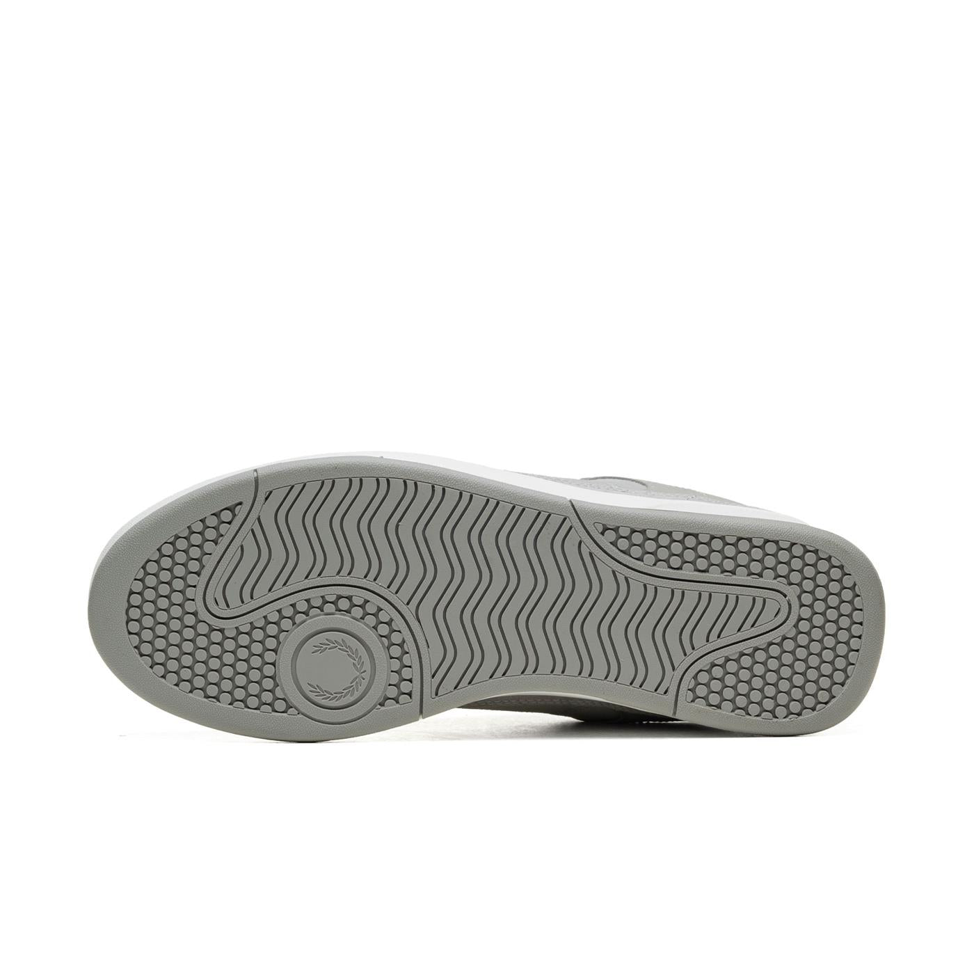 Fred Perry B300 Textured Nubuck/Suede Limestone/Snow White - B8322-X41