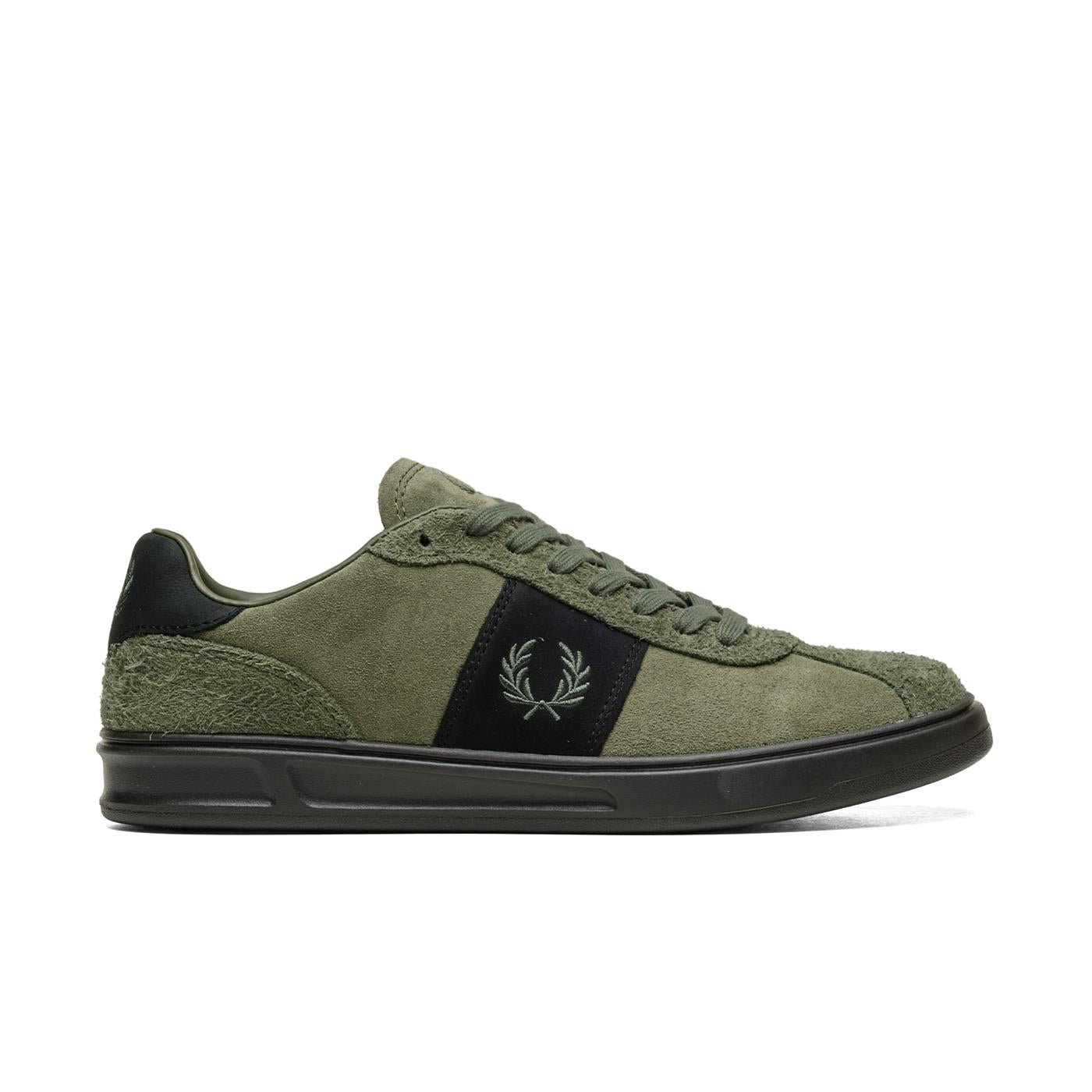 Fred Perry B4 Suede Laurel Wreath Green/Laurel Wreath Green - B8325-X92