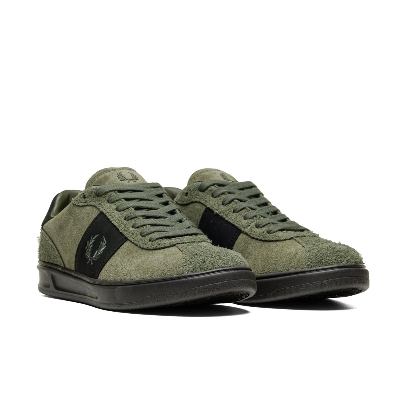 Fred Perry B4 Suede Laurel Wreath Green/Laurel Wreath Green - B8325-X92