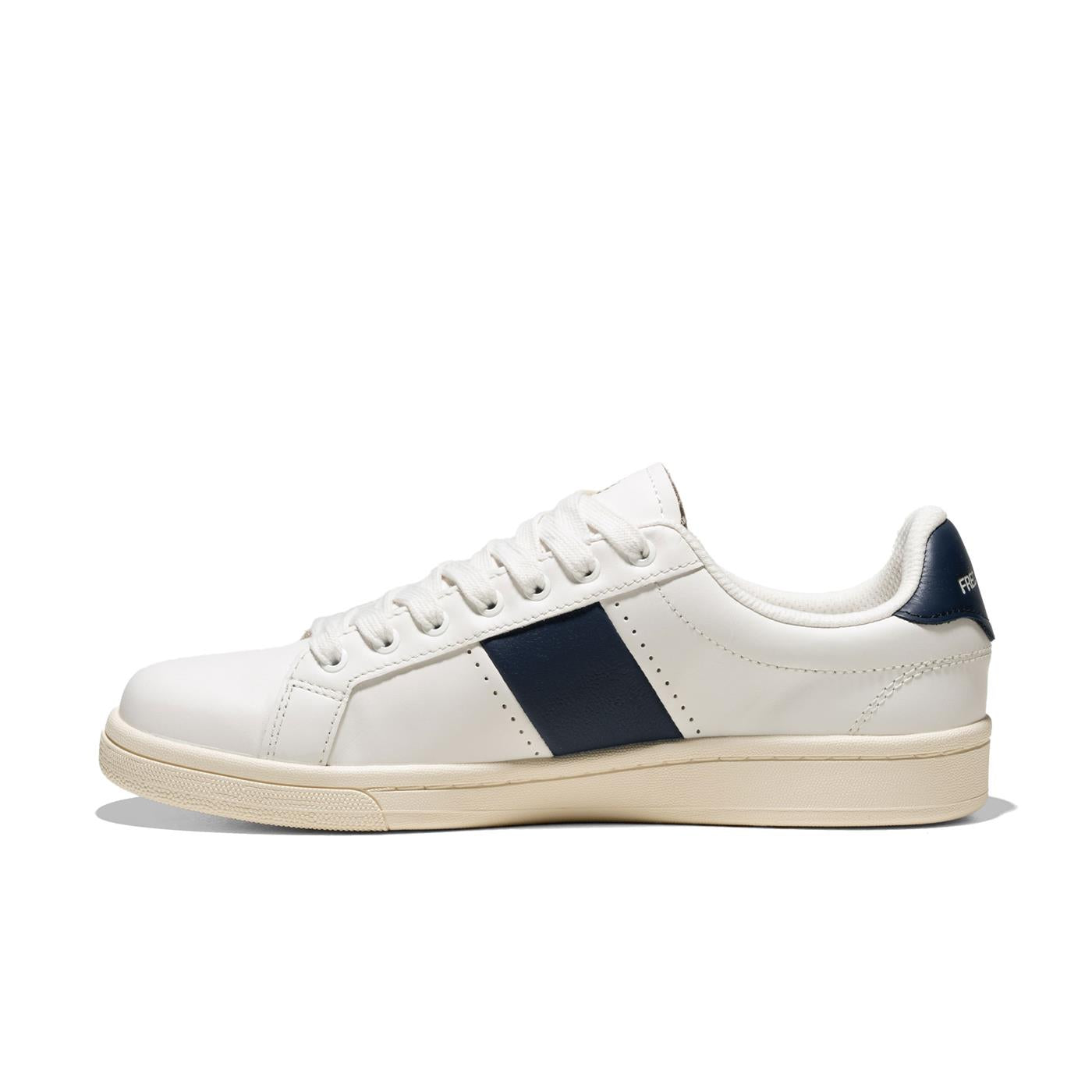 Fred Perry B721 Leather Perf/Branded Snow White/Snow White - B9304-303