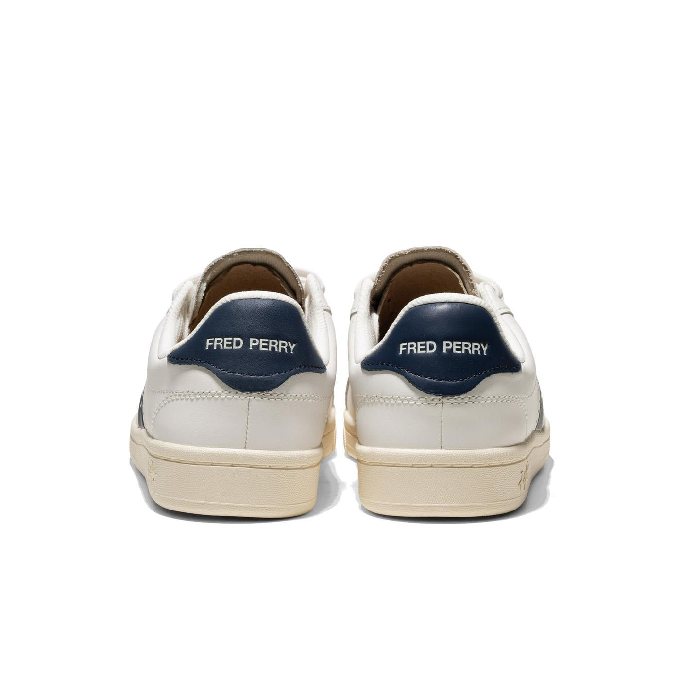 Fred Perry B721 Leather Perf/Branded Snow White/Snow White - B9304-303