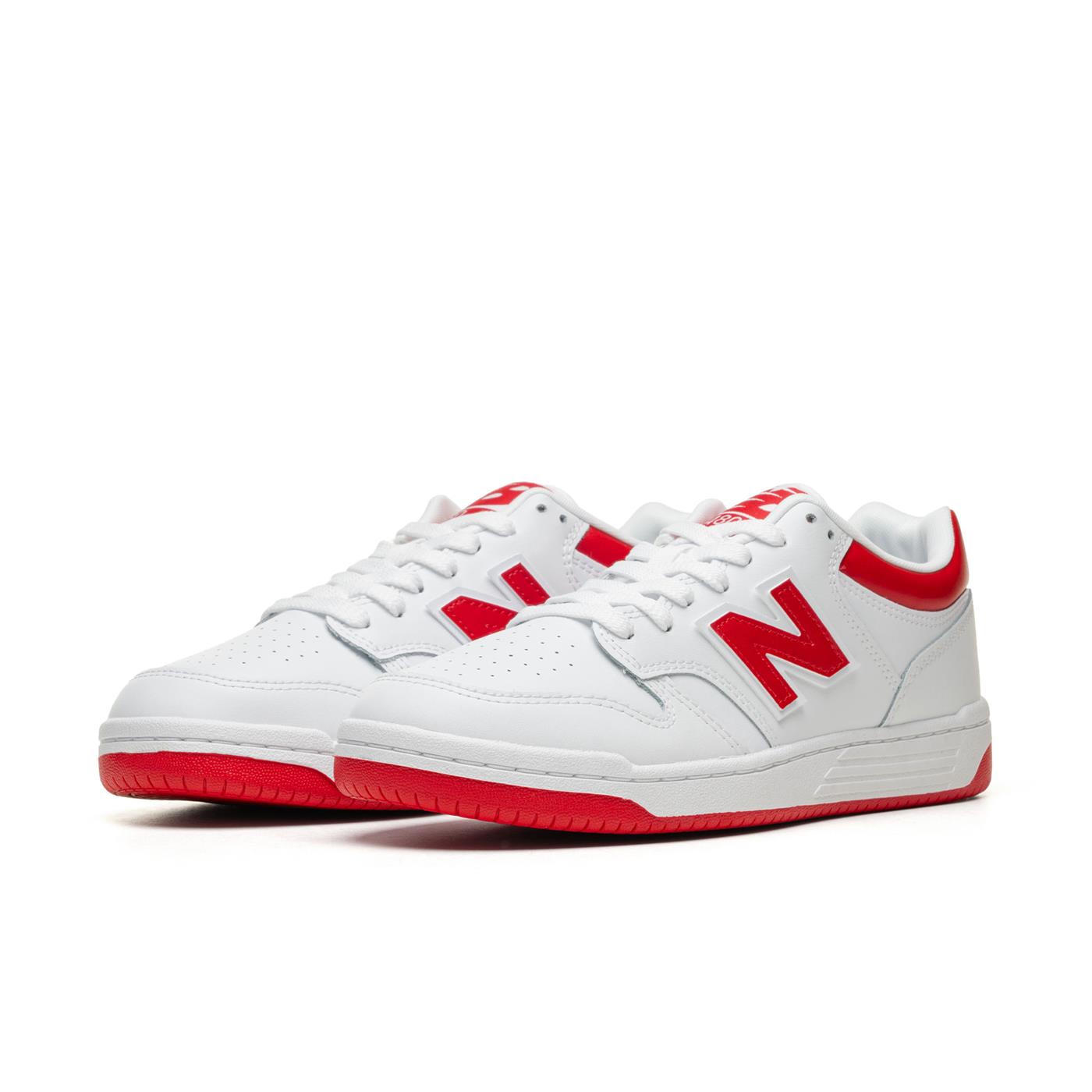 New Balance 480 White/Team Red - BB480LTR