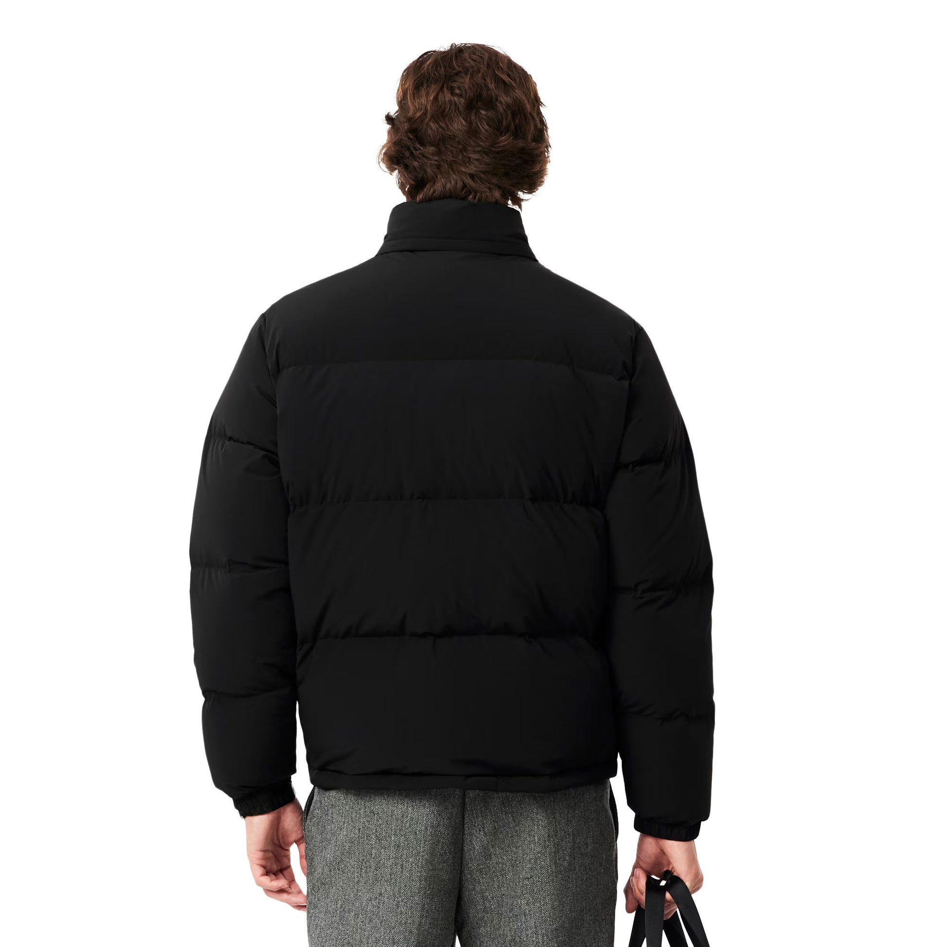 Lacoste Water-Repellent Hooded Down Jacket Black  - BH5154-031