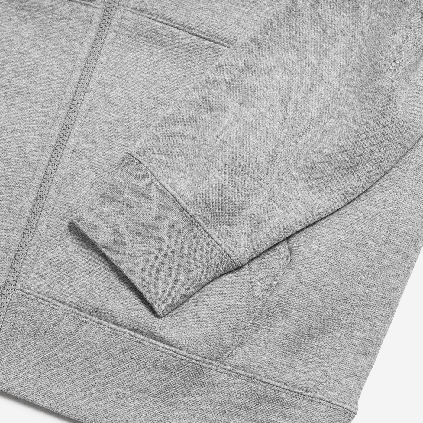 Nike Nsw Club Hoodie Fz Bb Dark Grey Heather/White - BV2645-063