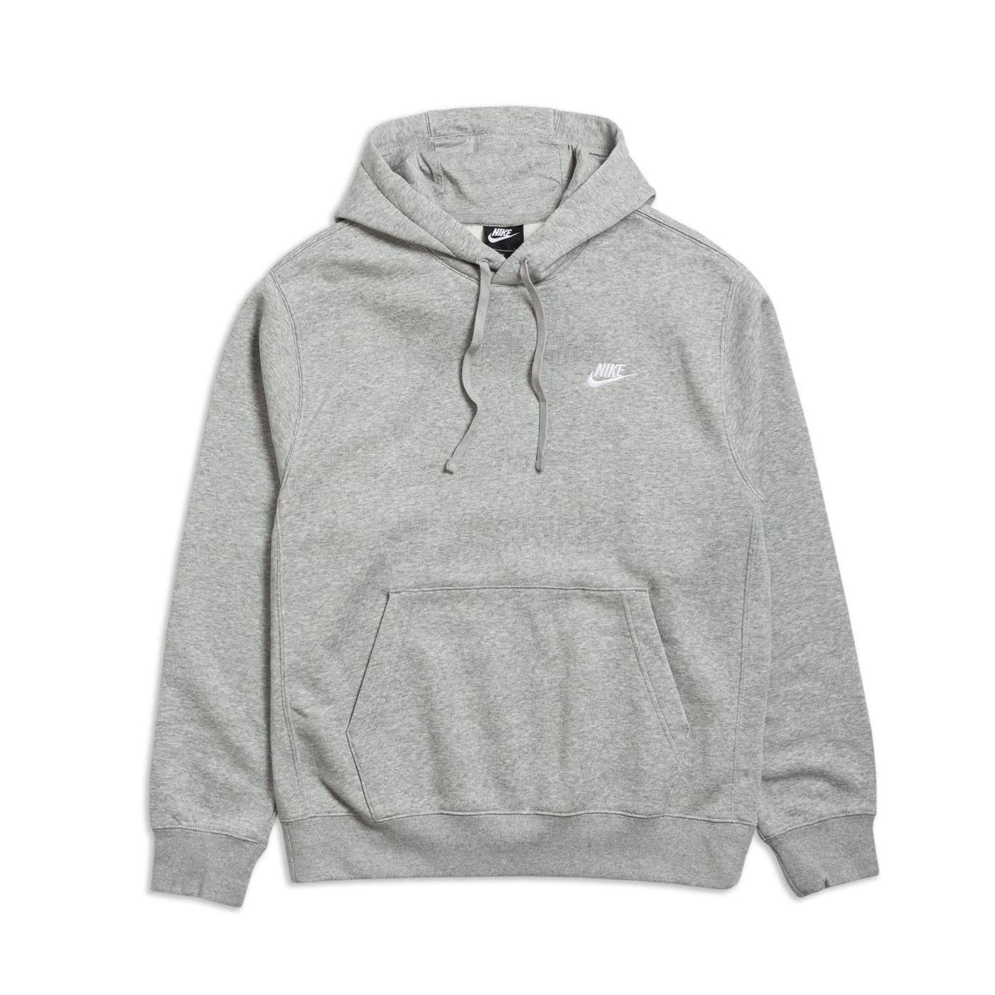 Nike Nsw Club Fleece Hoodie Bb Dark Grey Heather/Matte Silve - BV2654-063