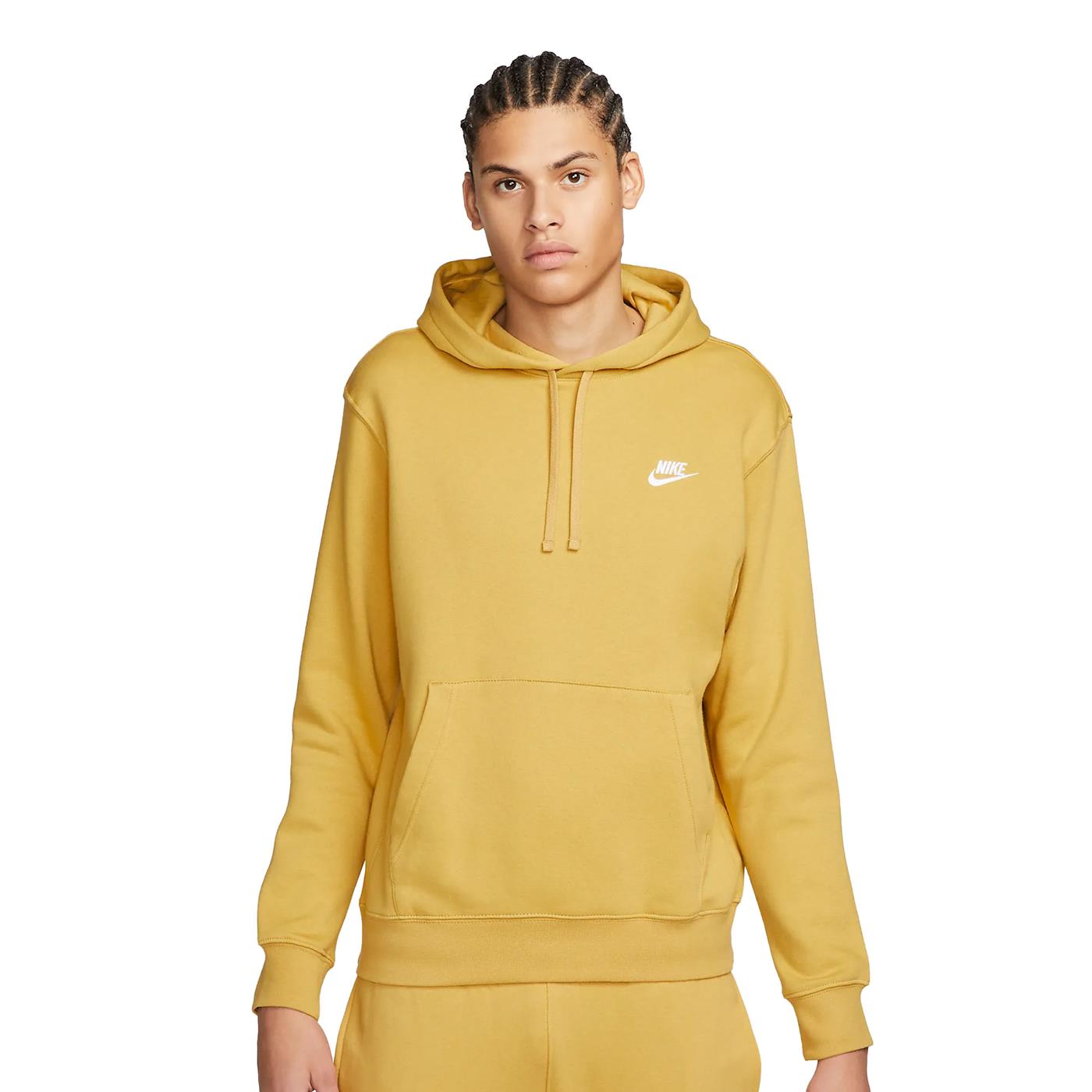 Nike Club Hoodie PO BB Wheat Gold/Wheat Gold-White - BV2654-725