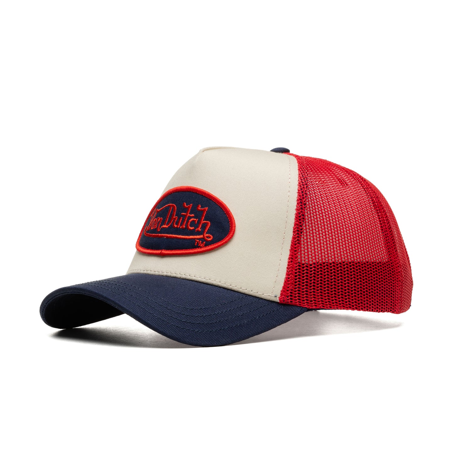 Von Dutch Snapback Cap Sand/Navy/Burgundy