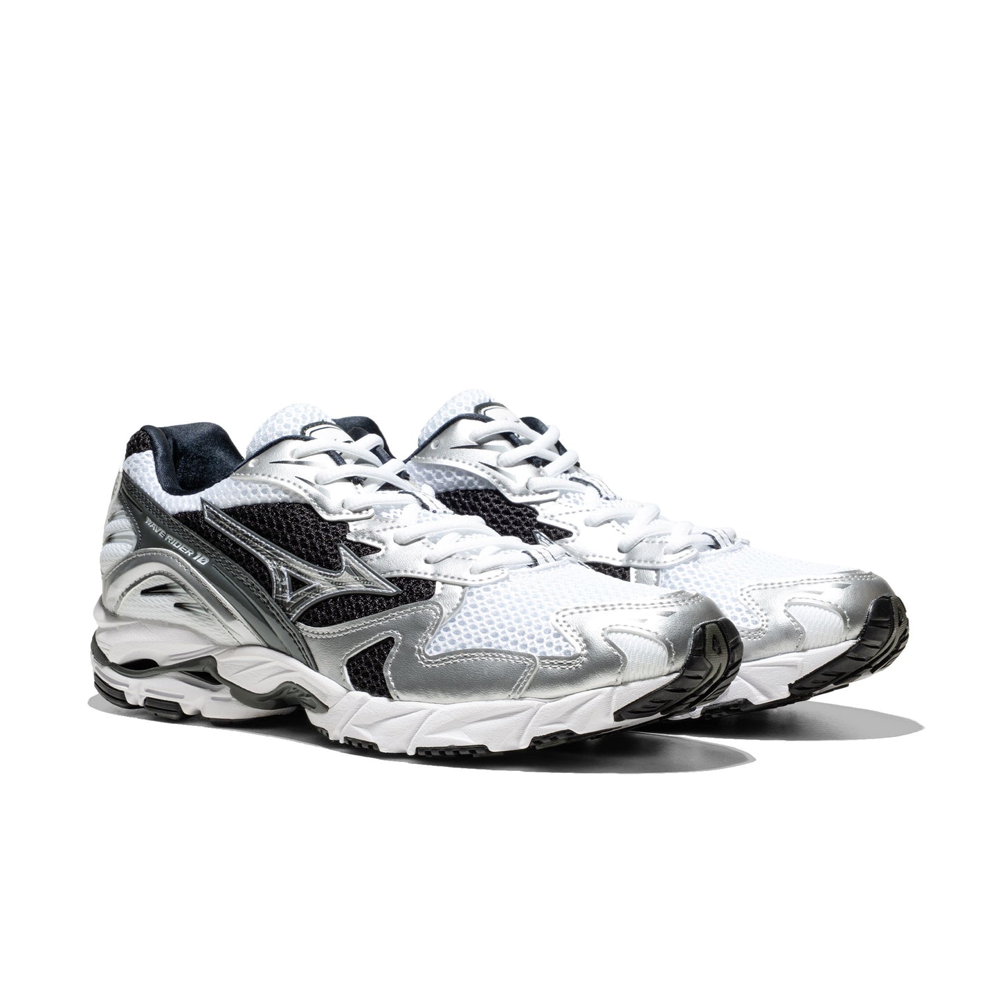 Mizuno Wave Rider 10 White/Silver/Black - D1GA2104-05