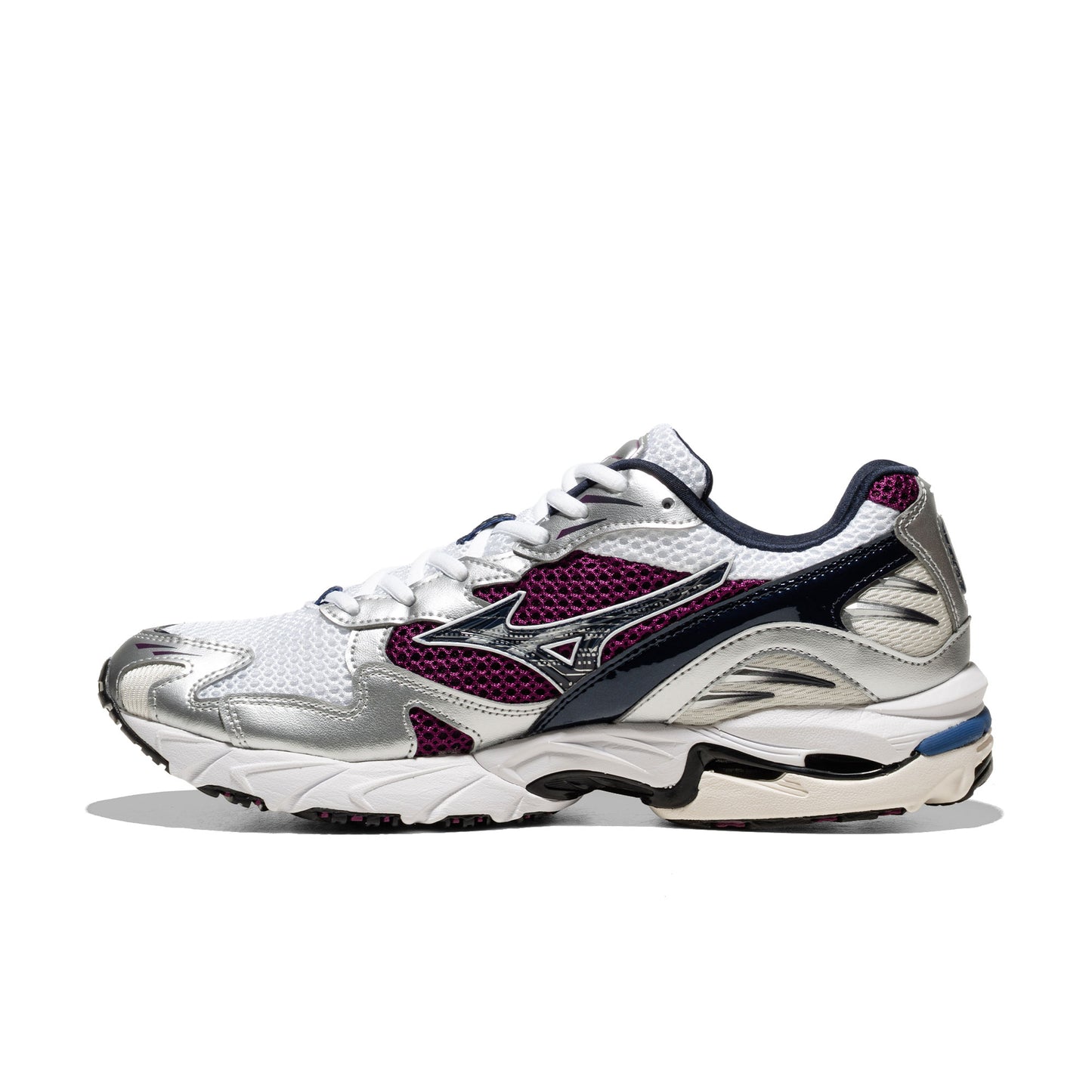 Mizuno Wave Rider 10 White/Baritone Blue/Dark Purple - D1GA2104-14