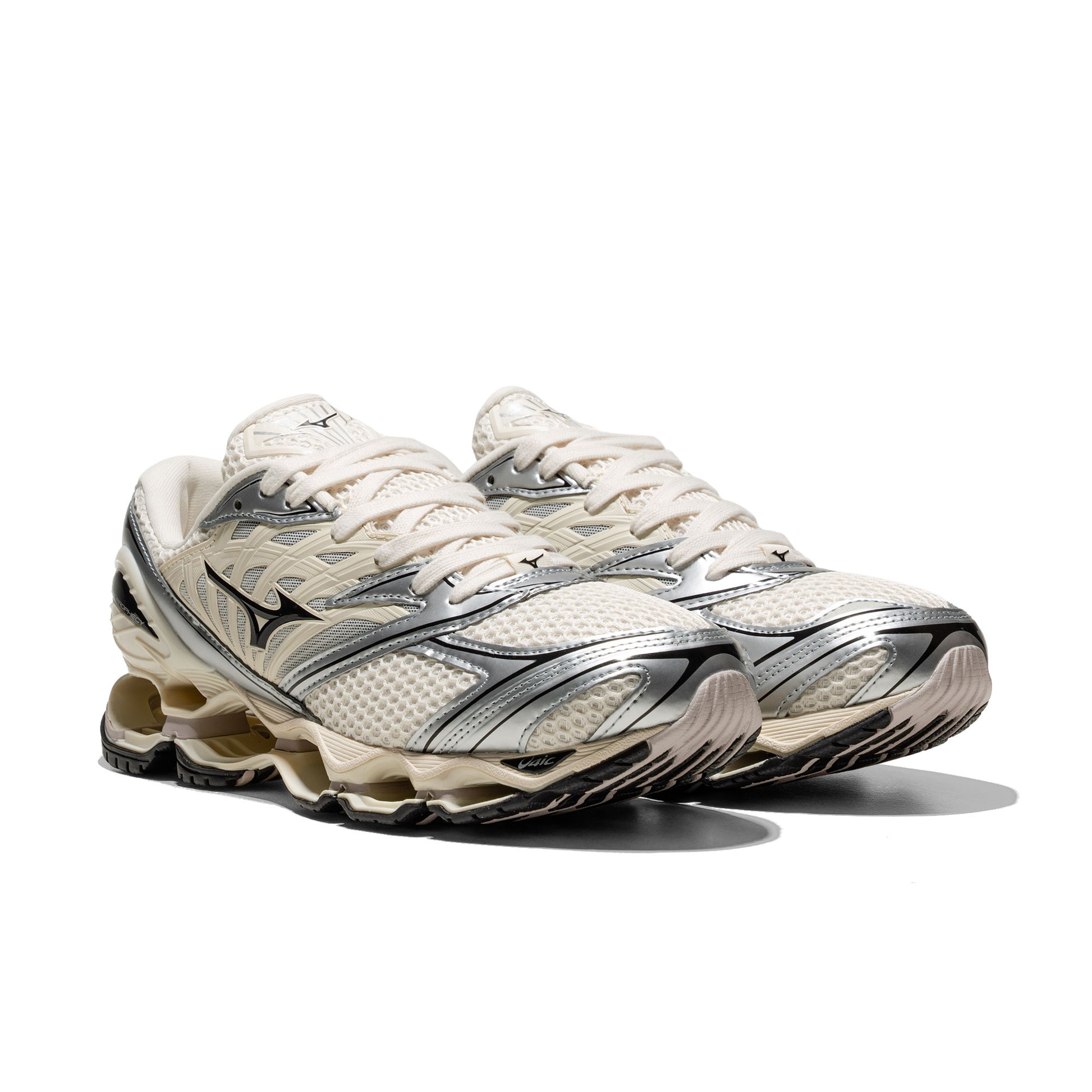 Mizuno Wave Prophecy LS Pristine/Black/Silver  - D1GA2511-01