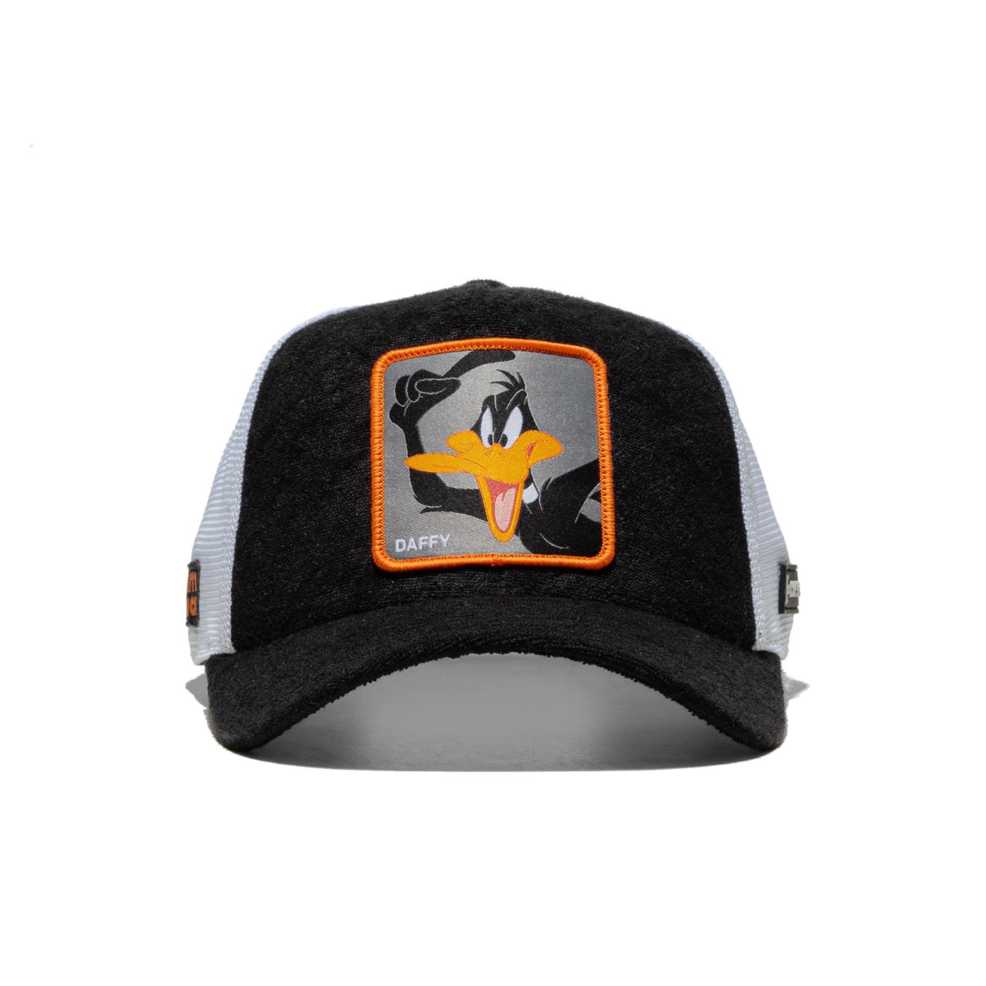 Capslab Looney Tunes Daffy Duck Trucker Cap Black/White  - DAF2_CT