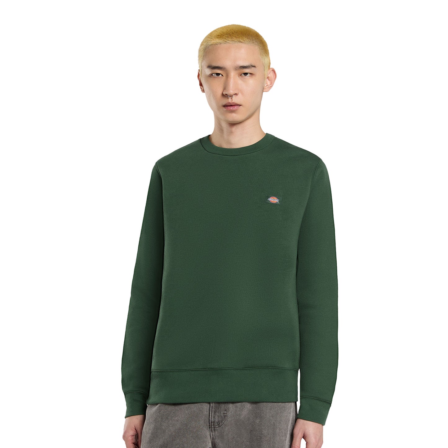 Dickies Oakport Crew Sweat Pine Needle Green - DK0A4XCEPIN