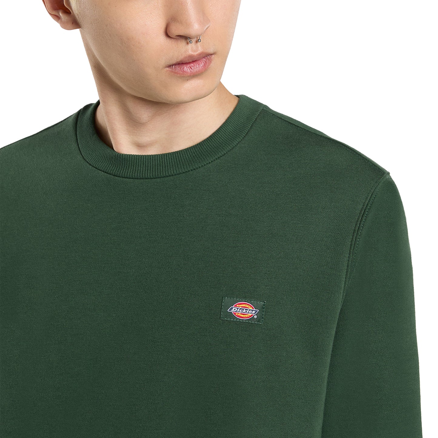 Dickies Oakport Crew Sweat Pine Needle Green - DK0A4XCEPIN