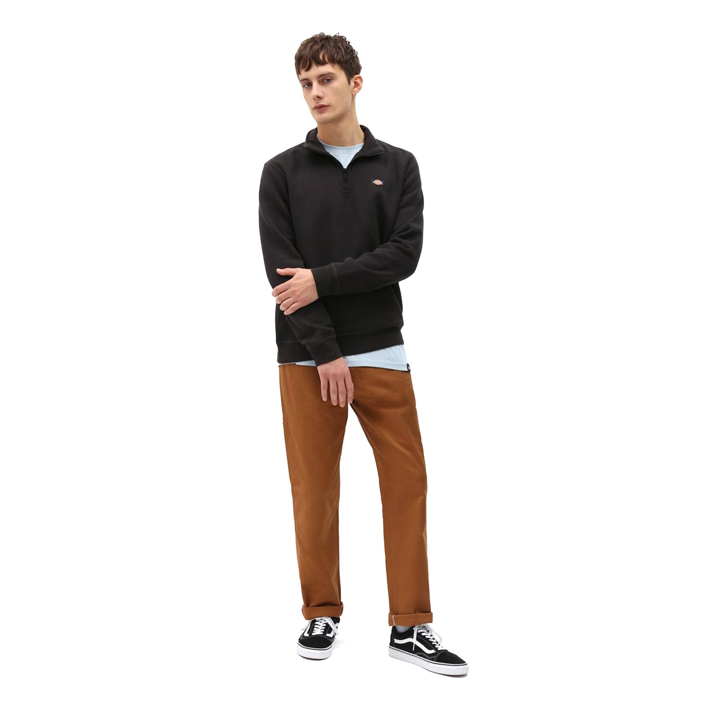 Dickies Oakport Quarter Zip Sweat Black