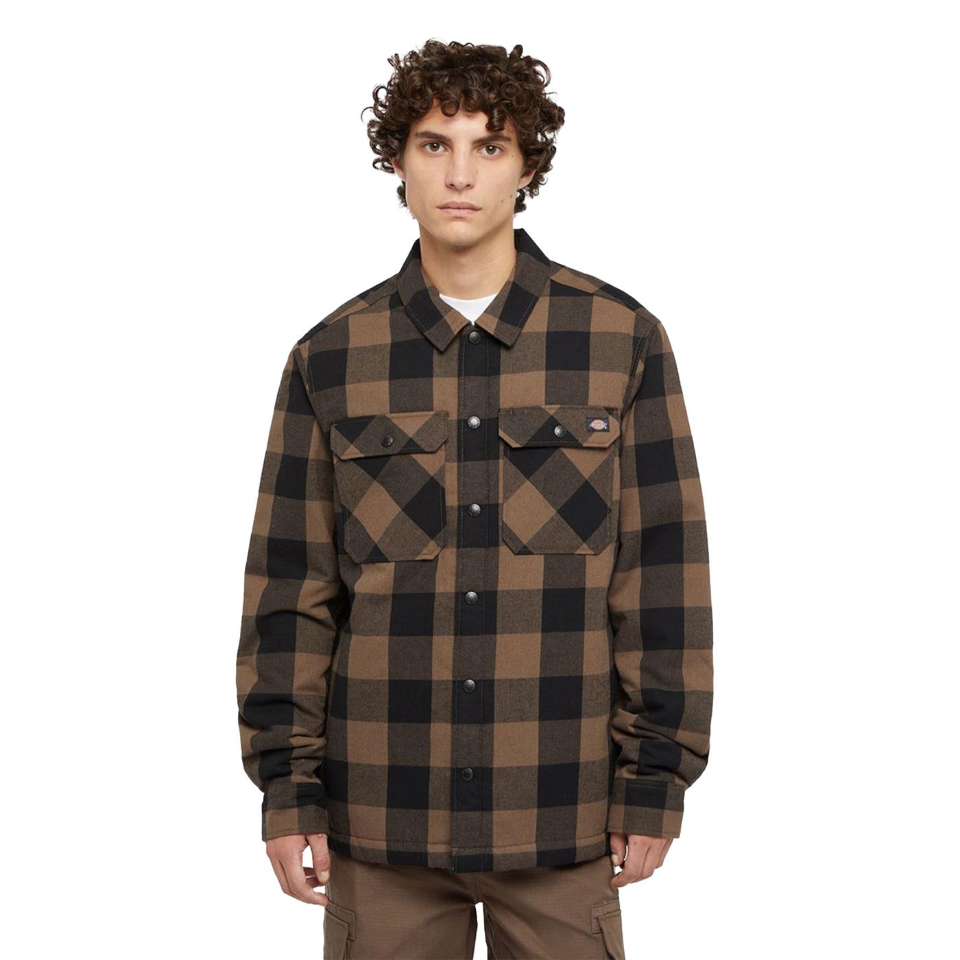 Dickies Sherpa Lined Sacramento Shirt Mushroom - DK0A4XGRMR1
